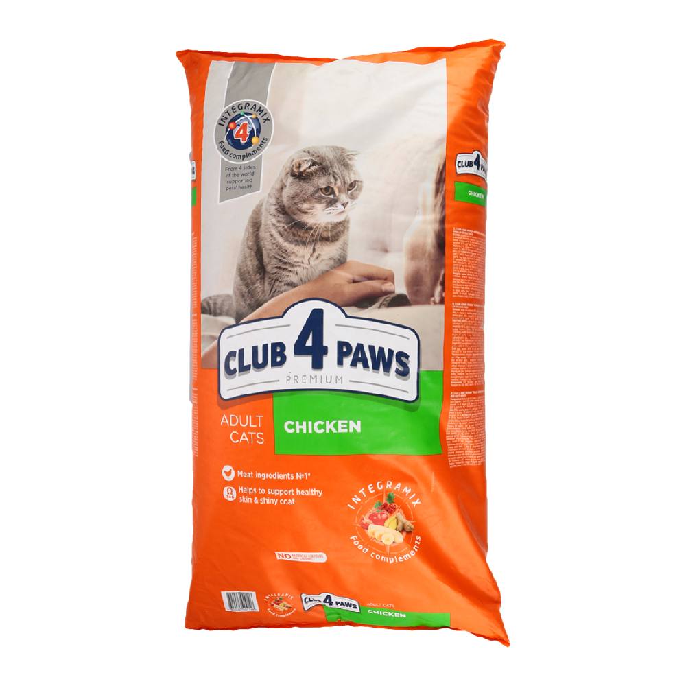 Club 4 Paws Сухой корм, для взрослых кошек, с курицей (кг)