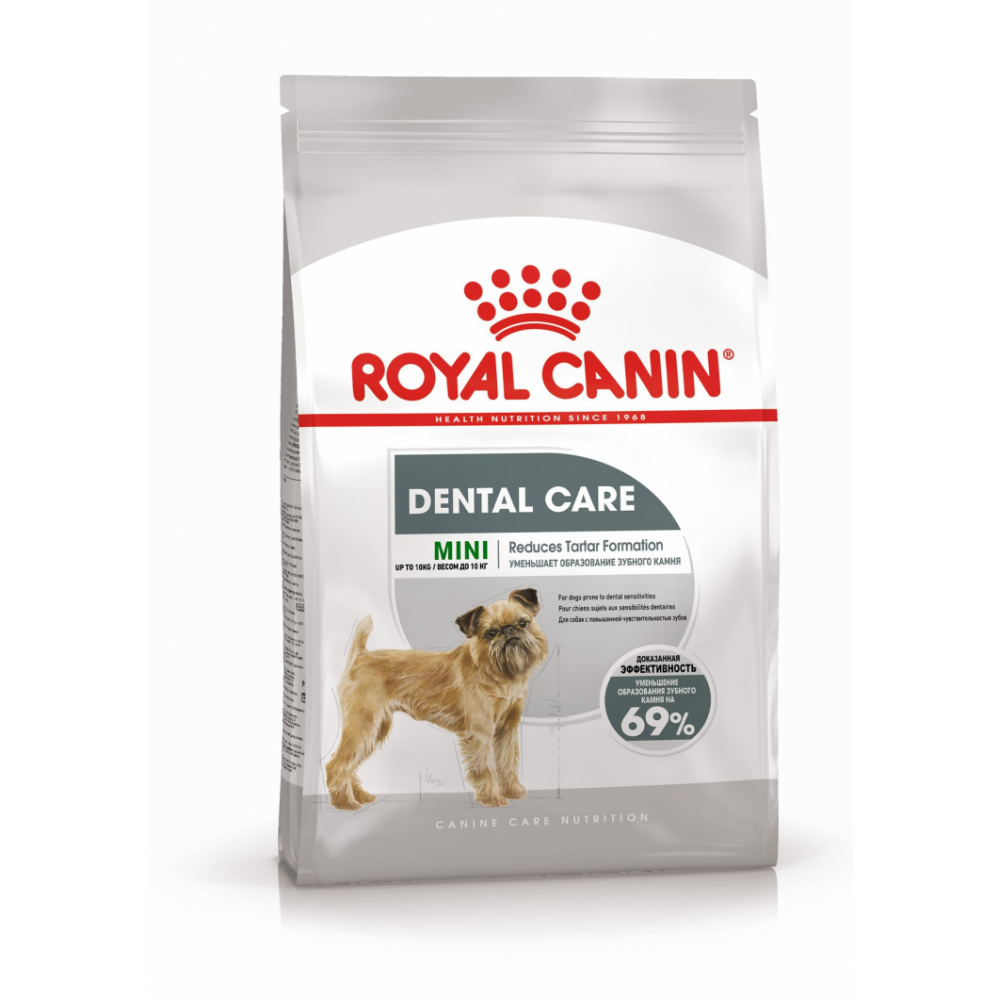 Royal Canin Mini Dental Care Сухой корм для собак, профилактика зубного налета и зубного камня, 1 кг
