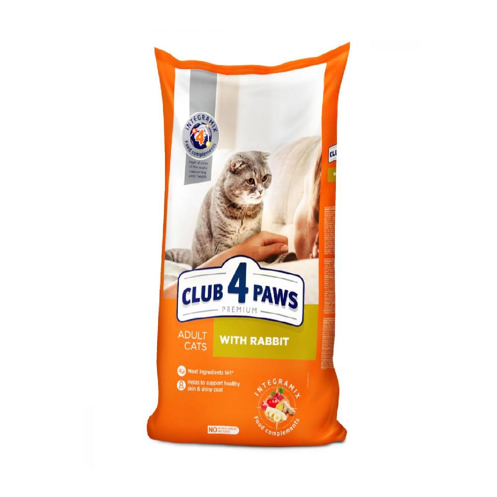 Club 4 Paws Сухой корм для взрослых кошек, с кроликом (кг)