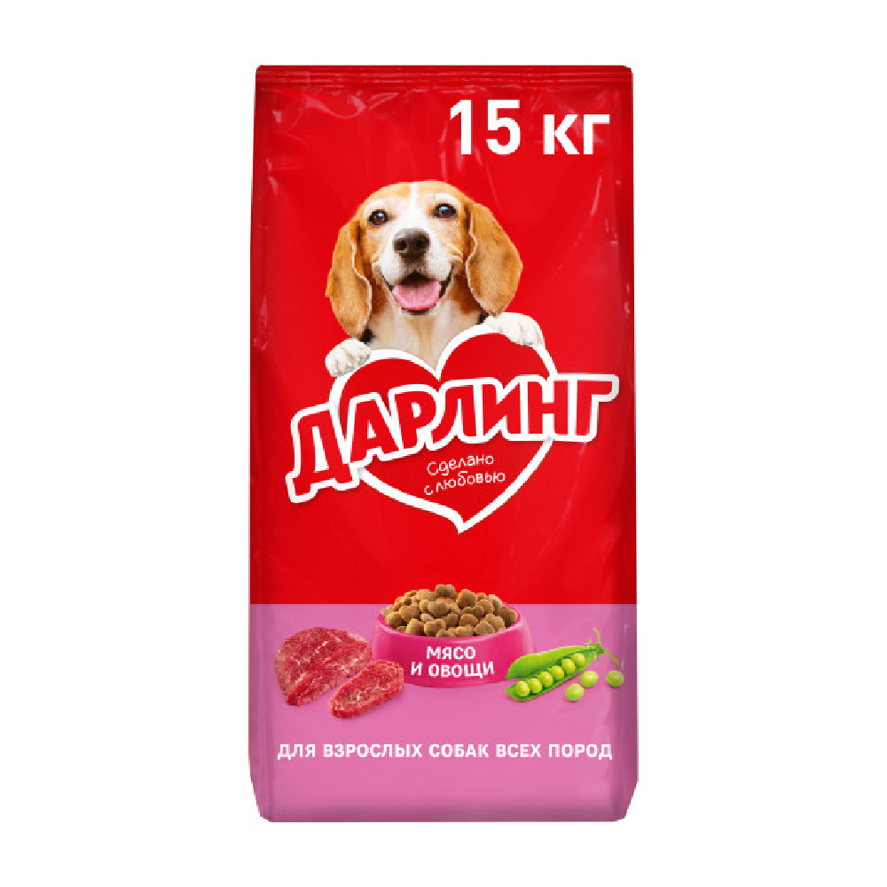 Purina Darling Сухой корм, для взрослых собак, c мясом и овощами (кг)