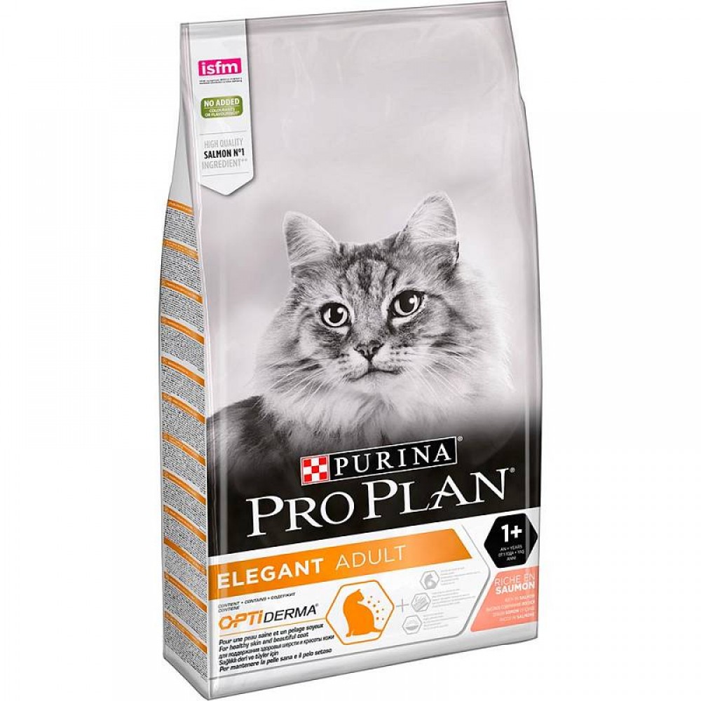 Purina Pro Plan Elegant Сухой корм для кошек, с лососем