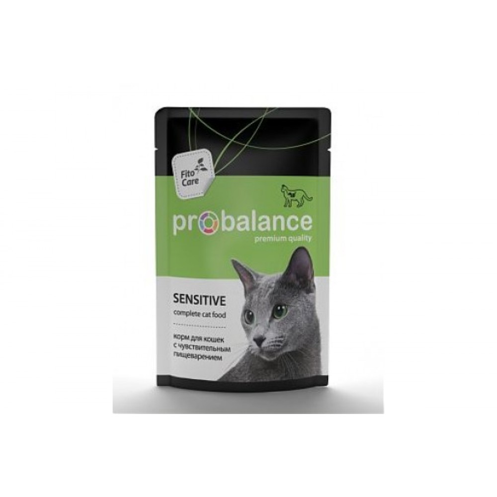 ProBalance Sensitive Влажный корм для кошек с чувствительным пищеварением 85 г