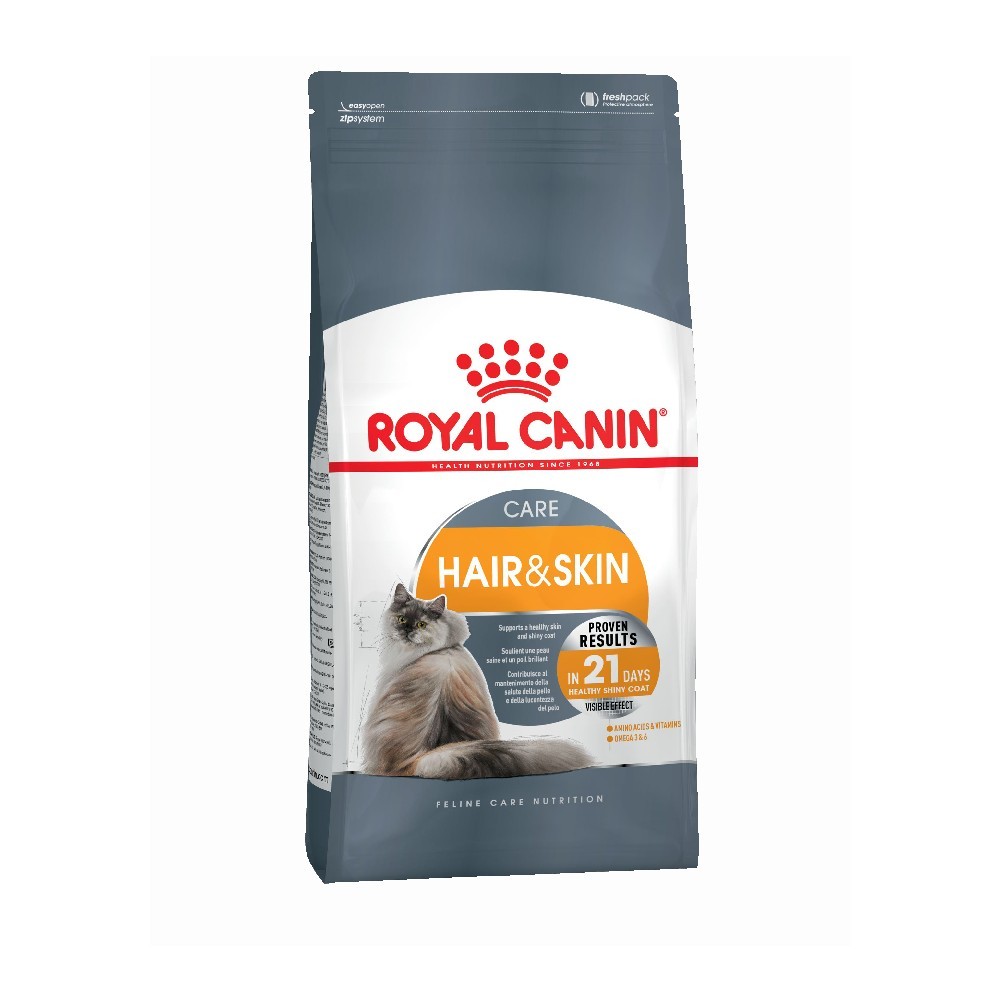 Royal Canin Hair & Skin Care Pişik üçün quru yem, tük və dəriyə qulluq, 2 kq