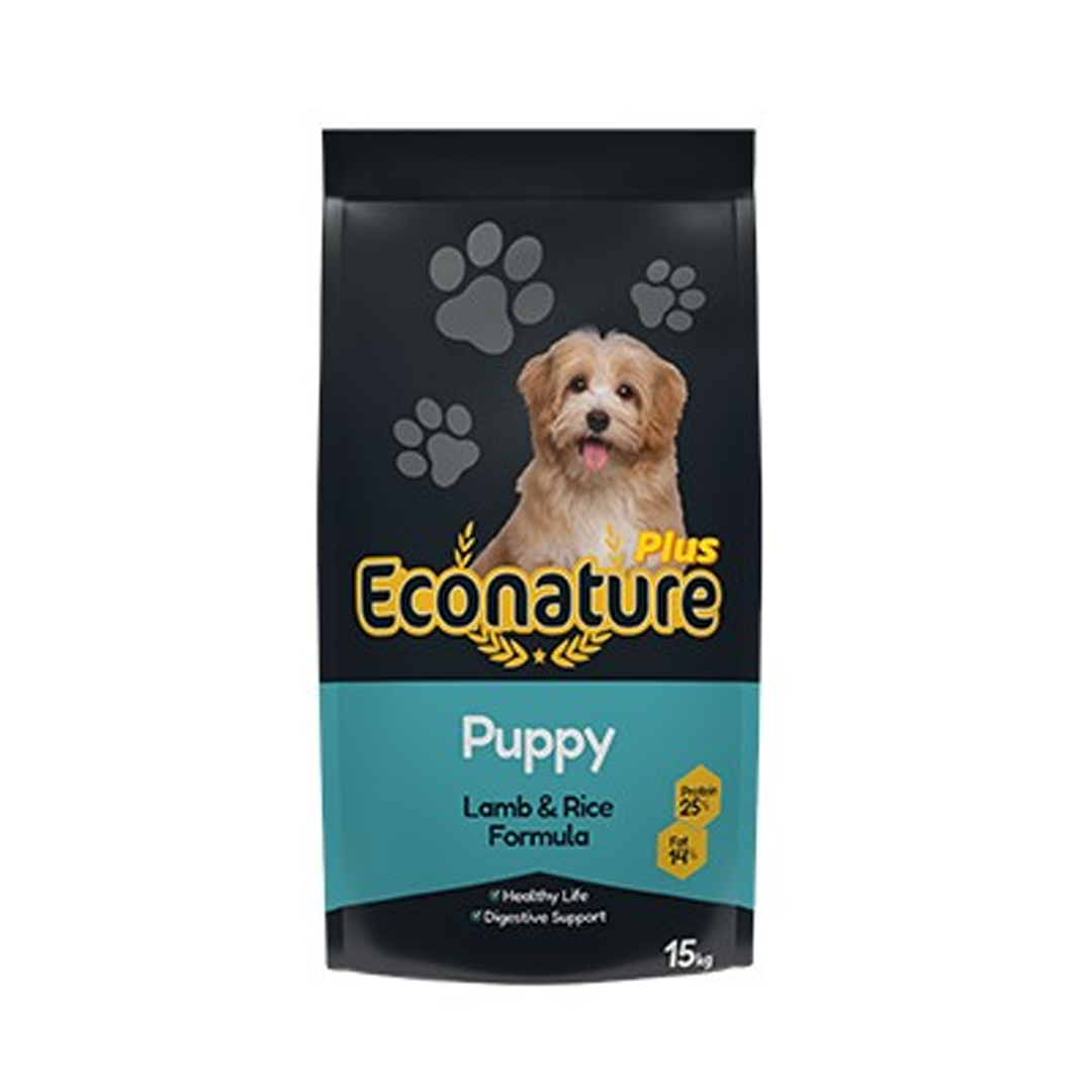 Econature Plus сухой корм для щенков всех пород, с ягнёнком, кг