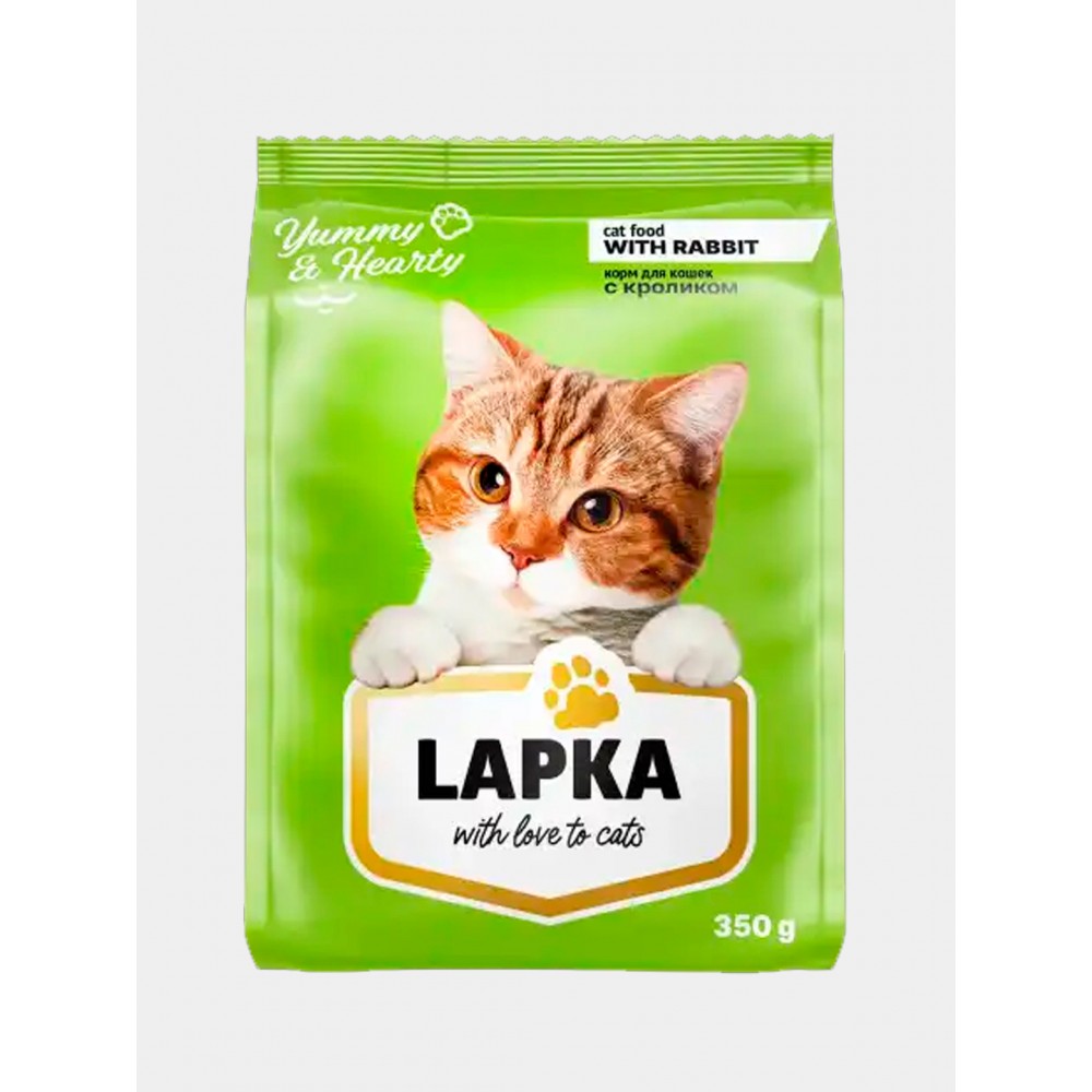 Lapka Сухой корм, для взрослых кошек, с кроликом, 350 г