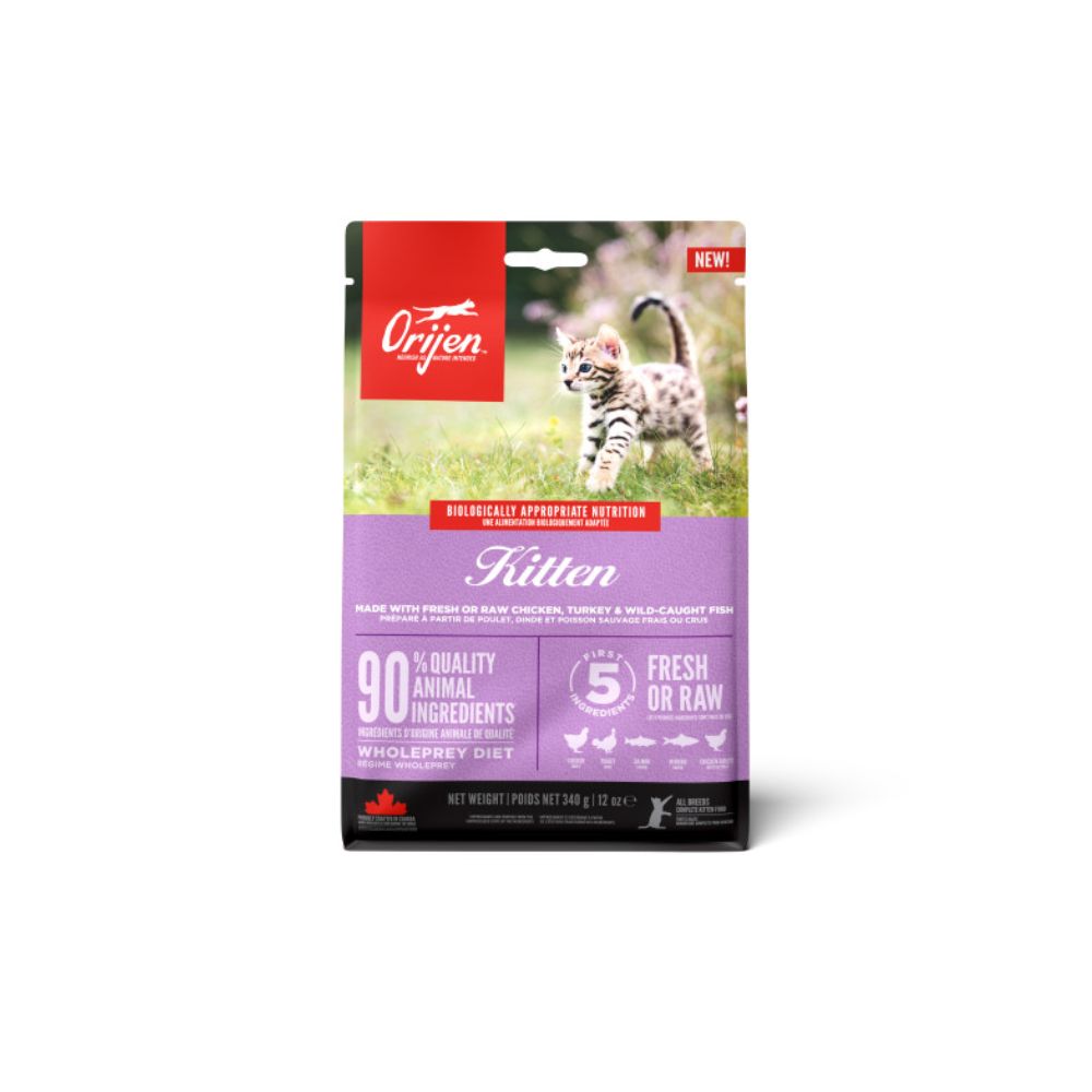Orijen Kitten Сухой корм для котят с курицей, индейкой и рыбой дикого вылова, 340 г