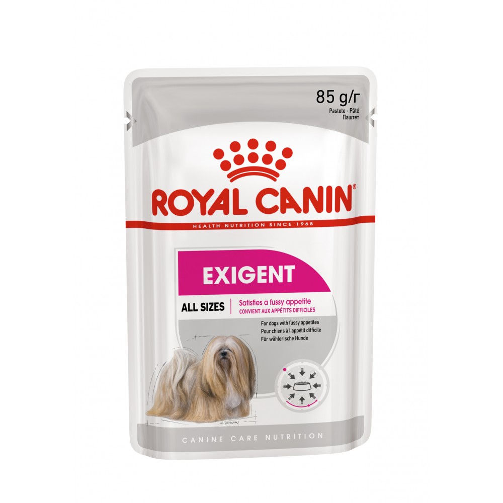 Royal Canin Exigent All Sizes Влажный корм для привередливых собак всех размеров (паштет), 85 г