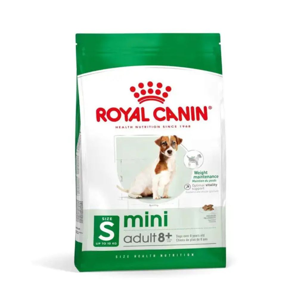 Royal Canin Mini Adult 8+, 8 yaşdan yuxarı kiçik cins itlər üçün quru yem, 2 kq