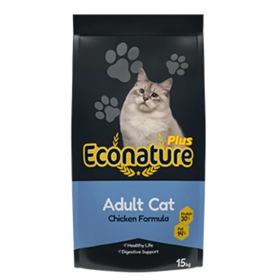 Econature Plus сухой корм для кошек, с курицей, кг