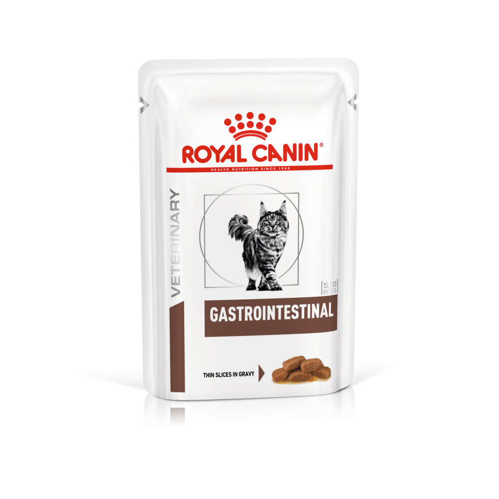 Royal Canin Gastrointestinal Feline Ветеринарная диета для кошек при расстройствах пищеварения, влажный корм, 85 г