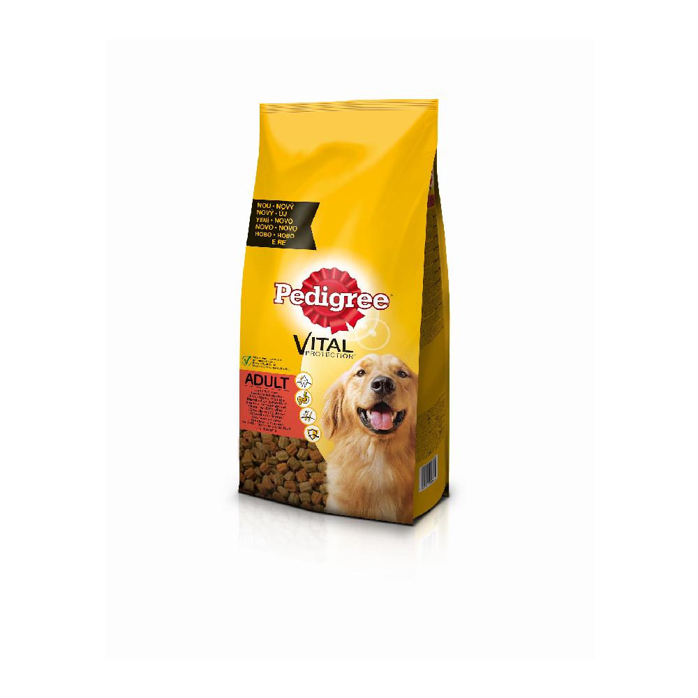 Pedigree Vital Protection Сухой корм для взрослых собак всех пород, с говядиной и курицей, 500 г