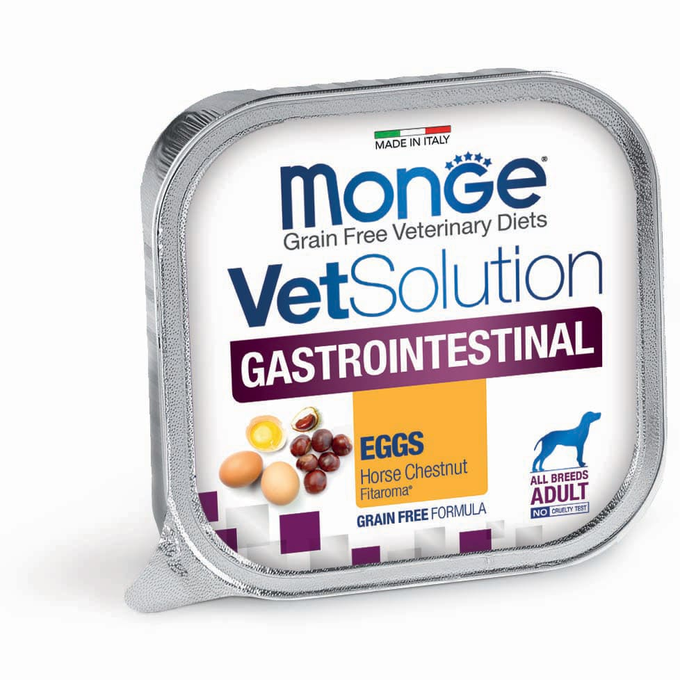 Monge Vet Solution Gastrointestinal həzm pozulmasında itlər üçün nəm yem, 150 q