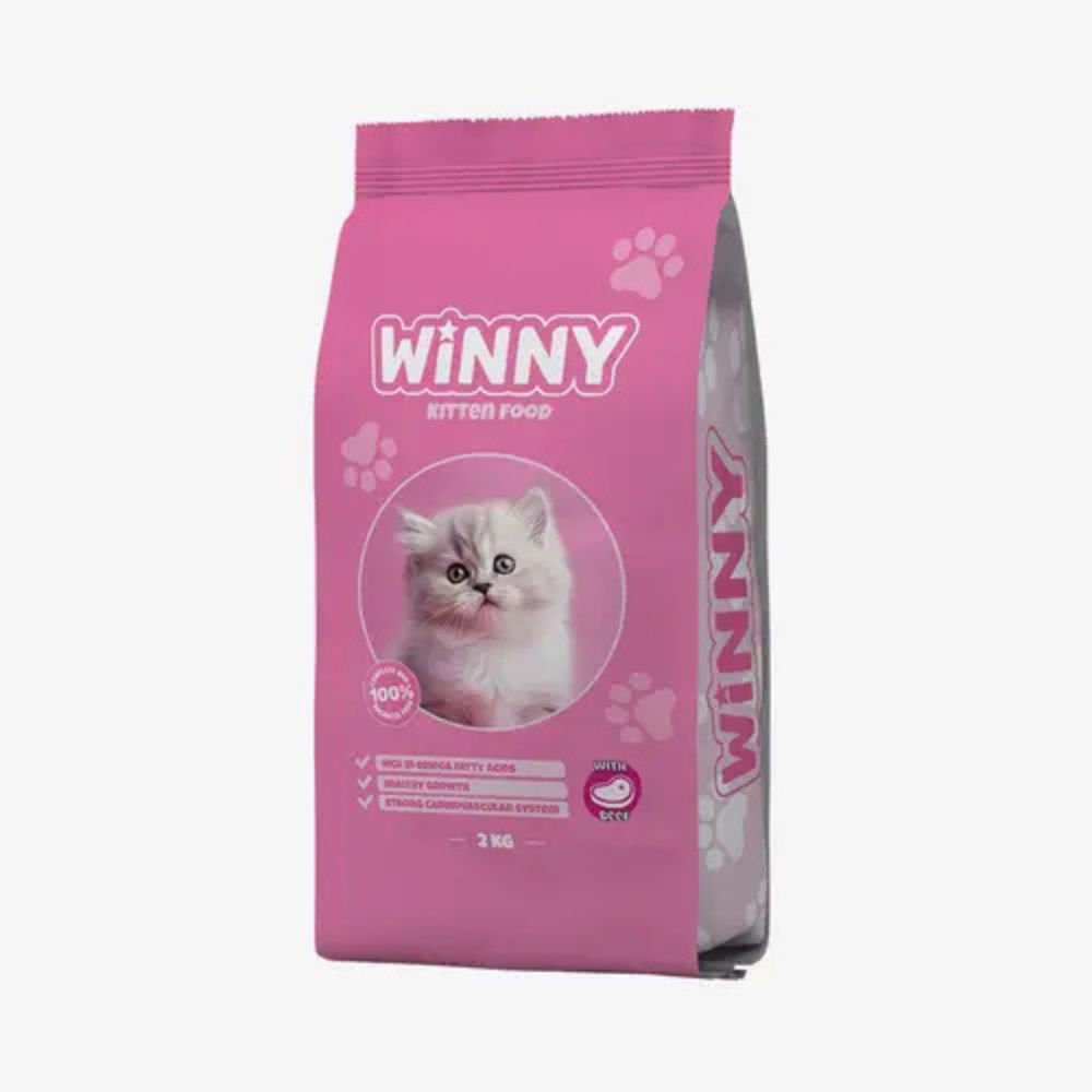 Winny Kitten Dry Food bala pişiklər üçün quru yem mal əti ilə, kq