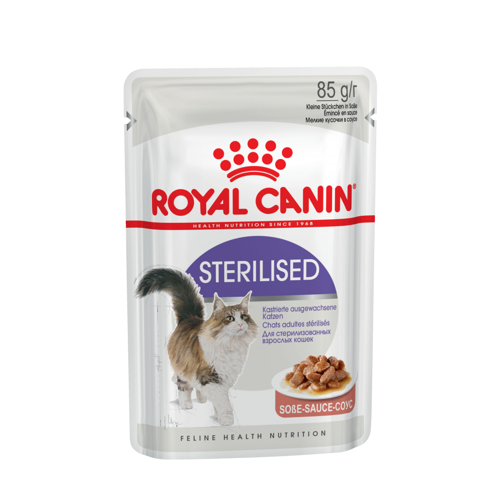Royal Canin Sterilised Влажный корм для стерилизованных кошек (соуc) 85 г