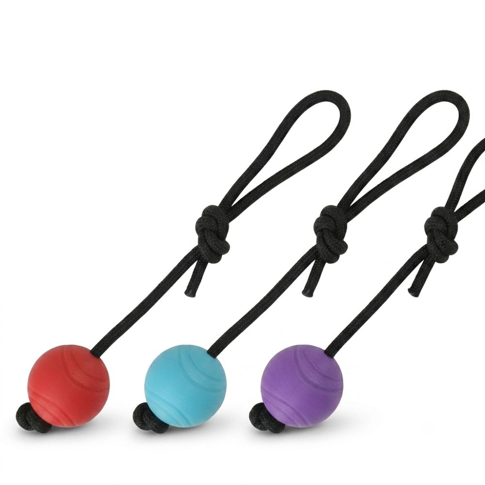 Nunbell резиновая игрушка на тросе для собак, Красная