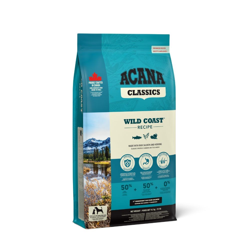Acana Wild Coast Recipe Сухой корм для собак всех пород и жизненных этапов, с лососем и сельдью