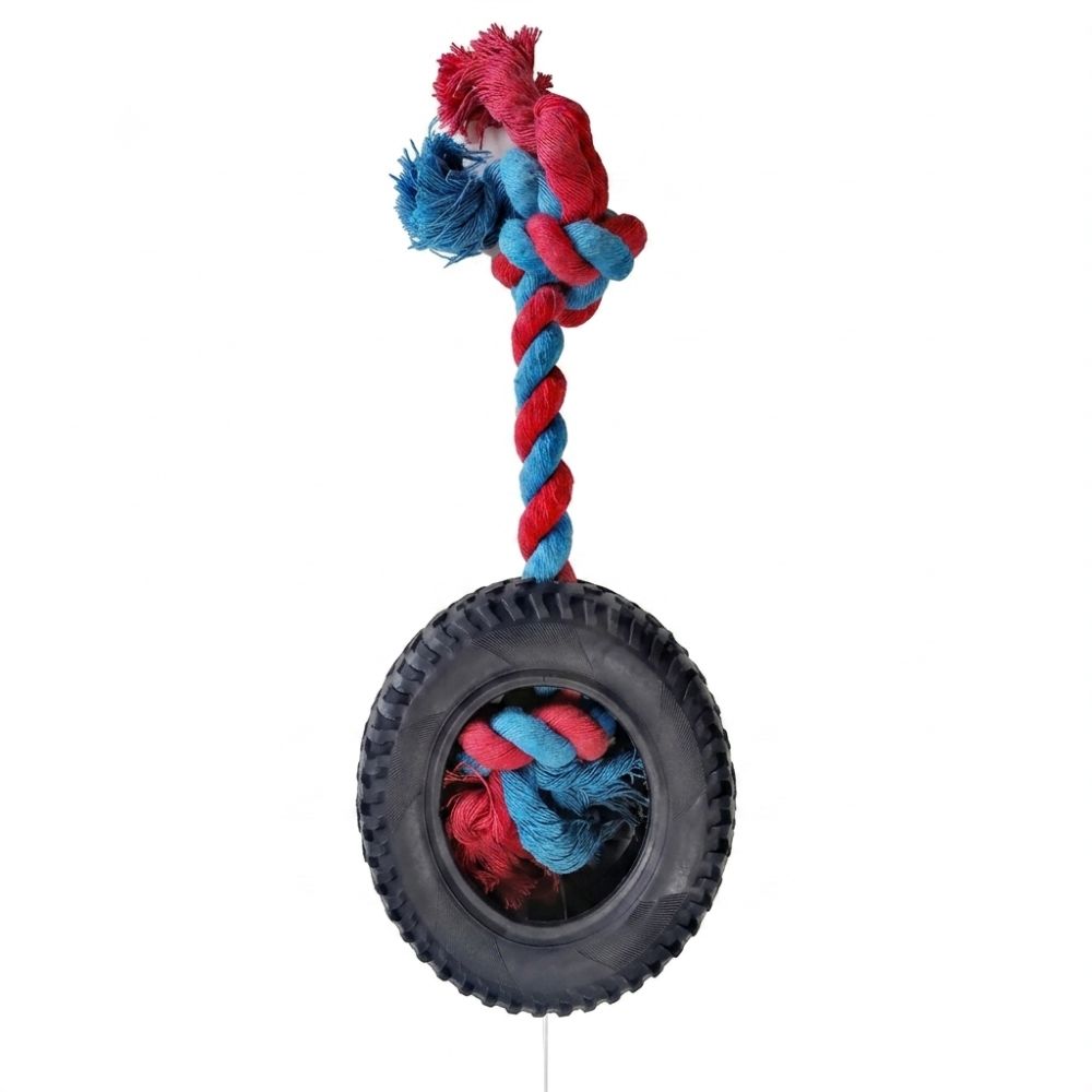Nunbell kəndirdə rezin təkər it oyuncağı, Qara