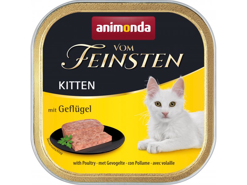 Animonda Vom Feinsten влажный корм для котят в паштете, с птицей, 100 г