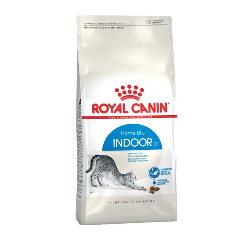 Royal Canin Indoor 27 Сухой корм для взрослых кошек, живущих в помещении, 400 г