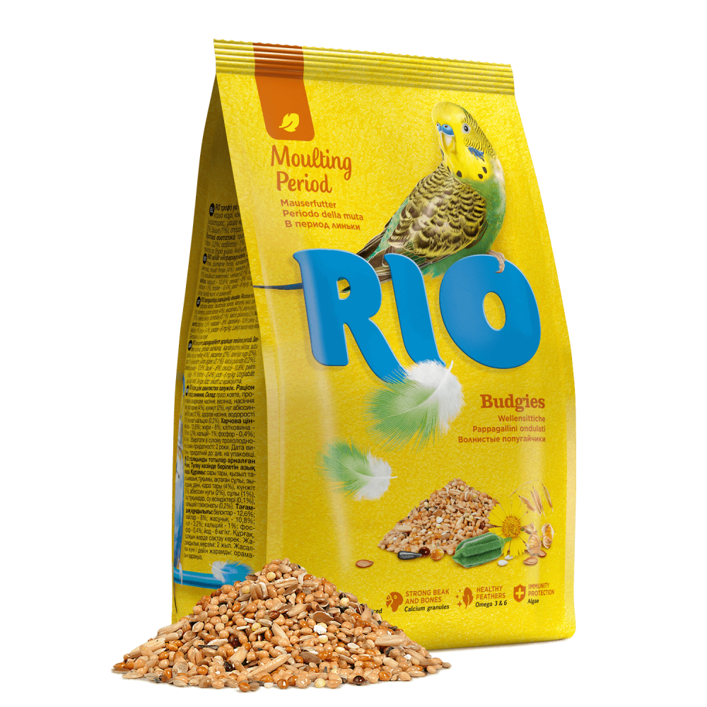 Rio Корм для волнистых попугаев, в период линьки, 500 г