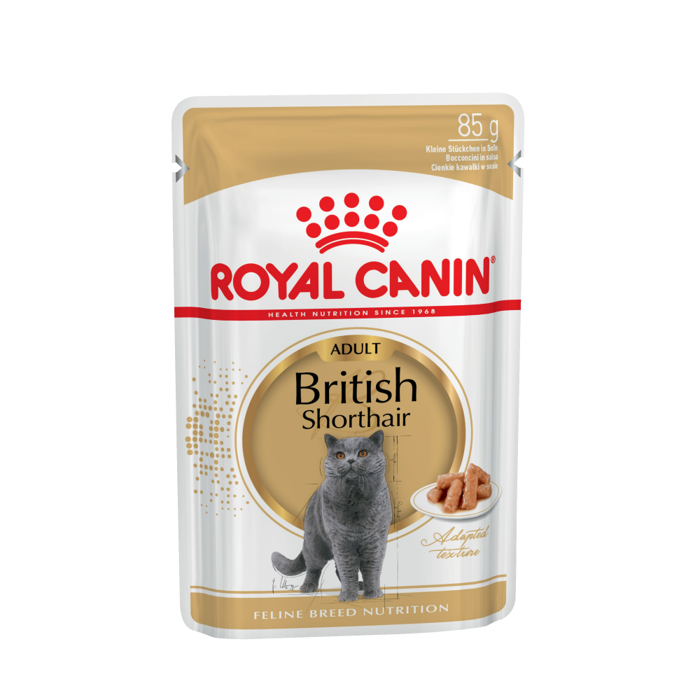 Royal Canin British Shorthair Adult Влажный корм для взрослых кошек породы британская короткошерстная, 85 г