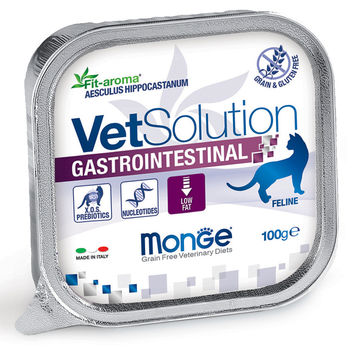 Monge Vet Solution Gastrointestinal влажный корм для кошек при заболеваниях ЖКТ, 100 г